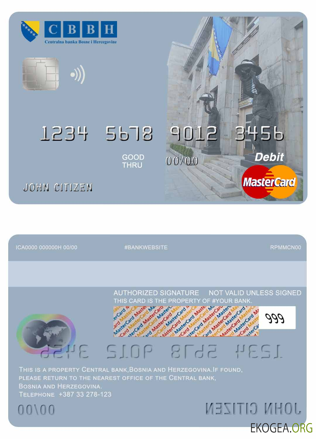 Mastercard de la Banque centrale de Bosnie Herzégovine